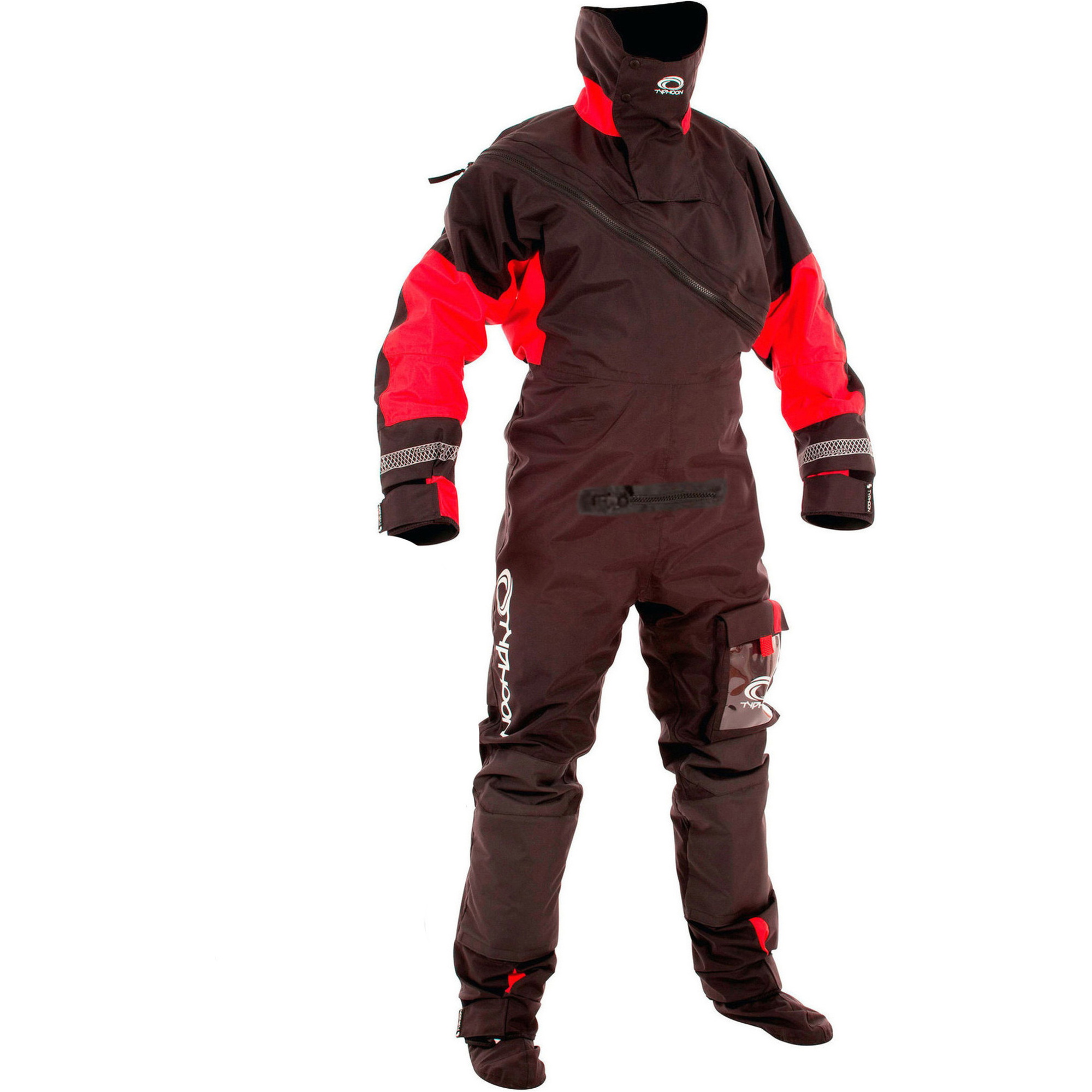 2024 Typhoon Max B Droogpak 100168 - Black / Rood